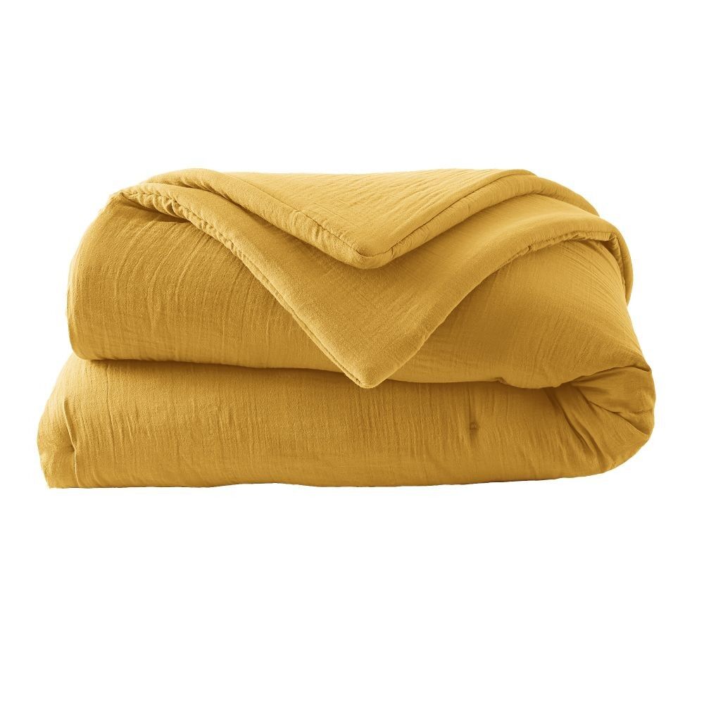 Quilt 180x240 cm Cotton Gauze Saffron