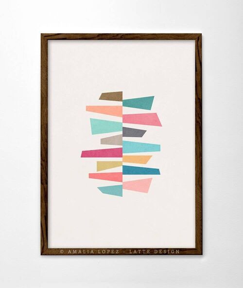 11.7'' x 16.5'' Trapezoids 5 Art Print