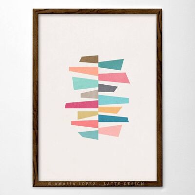 11.7'' x 16.5'' Trapezoids 5 Art Print