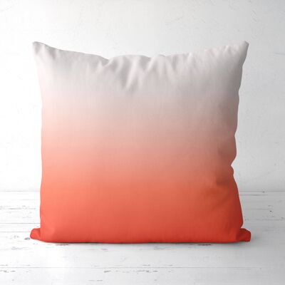 Light red ombre Throw pillow