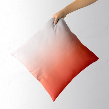Ombre rouge clair Coussin 5
