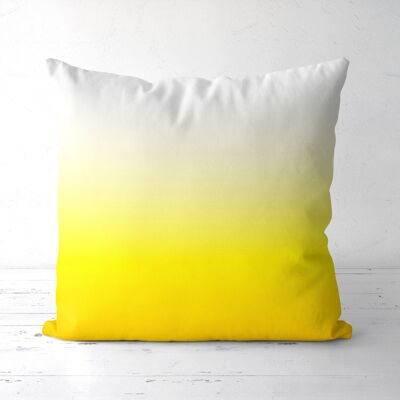 Yellow ombre Throw pillow
