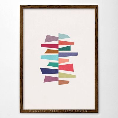 11.7'' x 16.5'' Trapezoids 1 Art Print