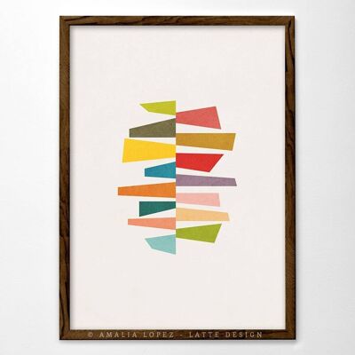 8.3'' x 11.7'' Trapezoids 3 Art Print