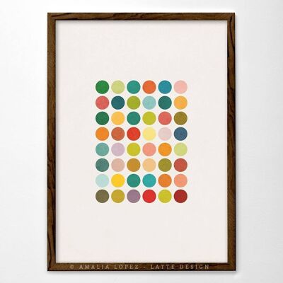 8.3'' x 11.7'' Cluster 3 Art Print