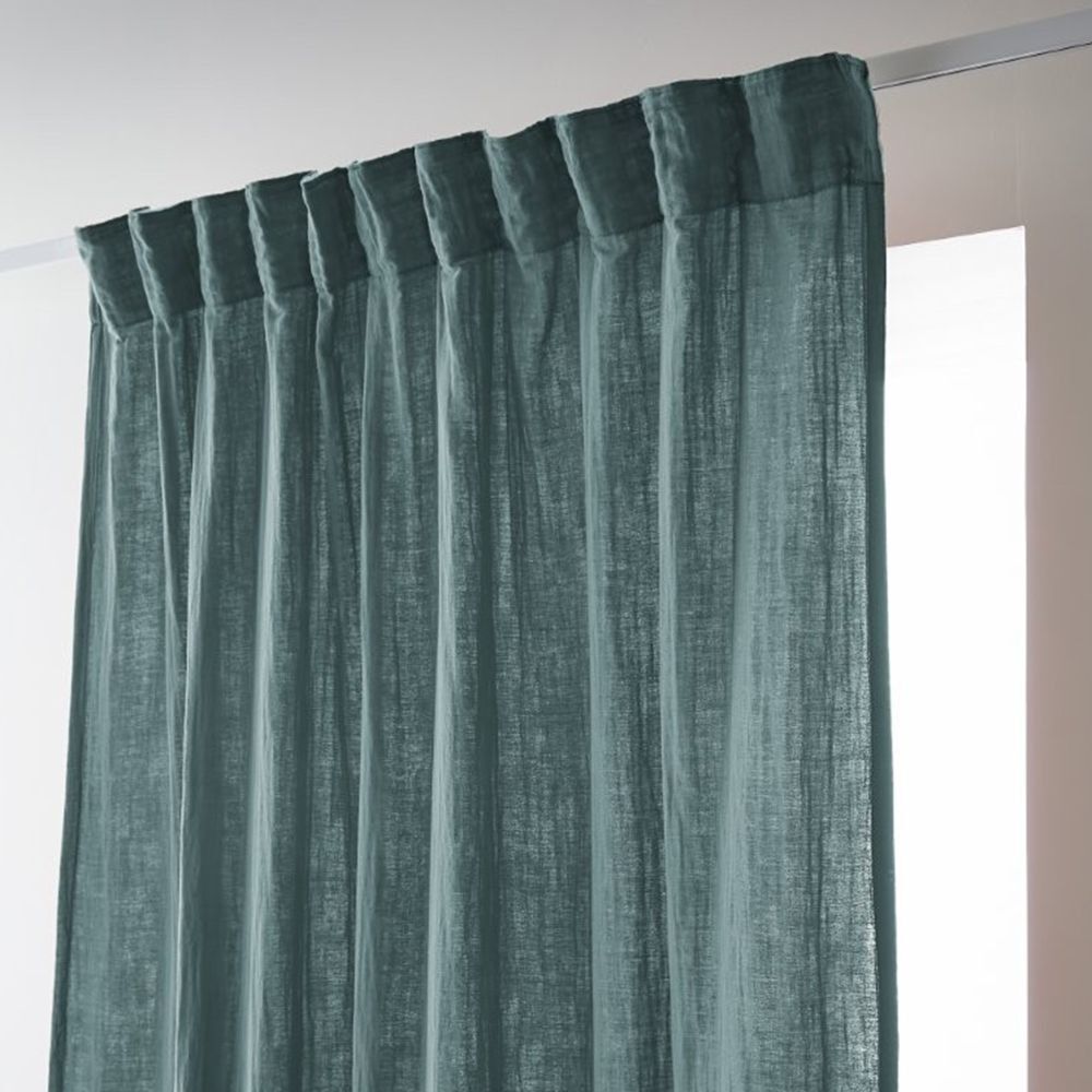 Gathered ribbon curtain 140x240 cm Duck Cotton Gauze