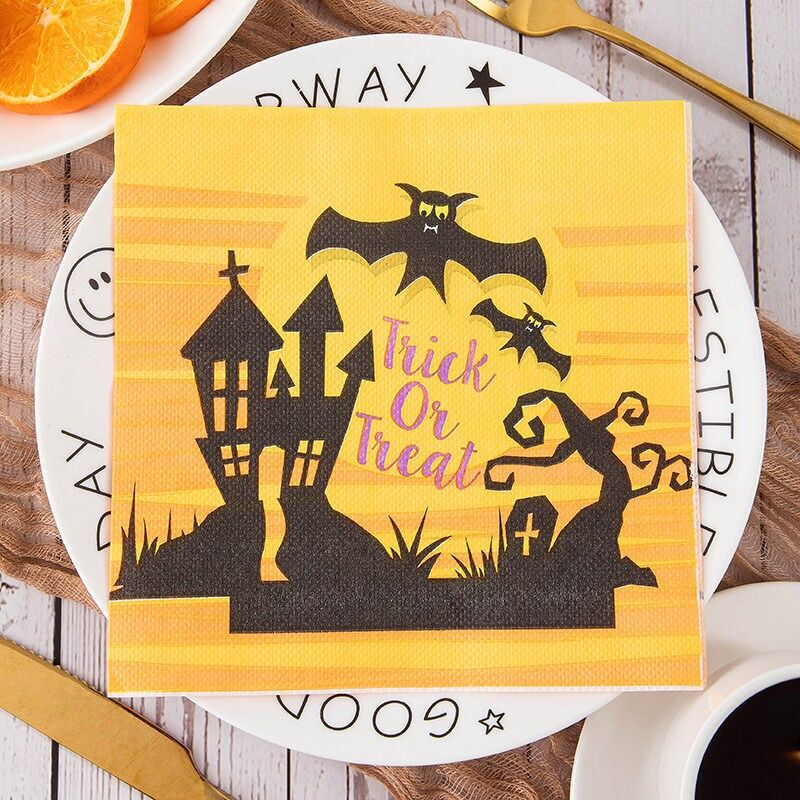 Halloween Papierservietten – 33×33 cm, 2-lagig, 20 Stück pro Packung