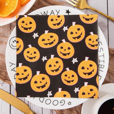 Serviettes en papier Halloween – 33 x 33 cm, 2 plis, paquet de 20