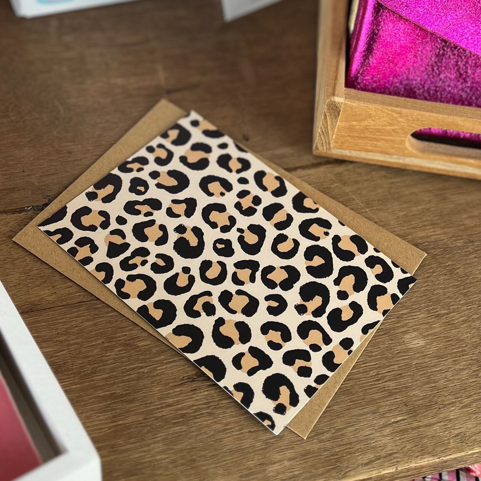 Carte postale léopard