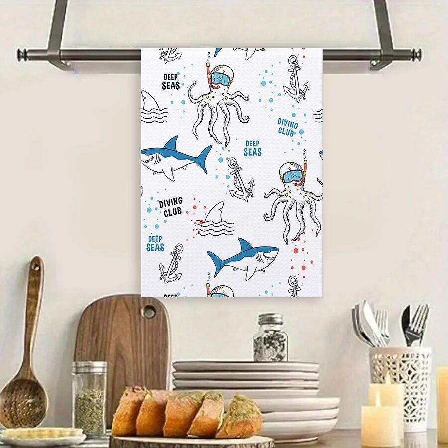 Waffelgewebe-Geschirrtuch aus Baumwolle – 40×60 cm, saugfähiges Küchentuch