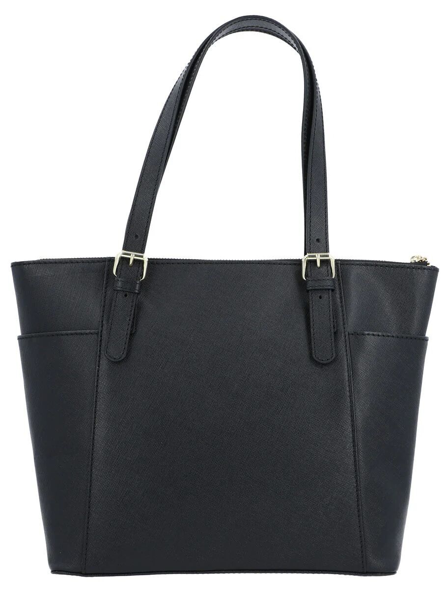 Borsa tote in pelle nera - Accessorio vintage da donna