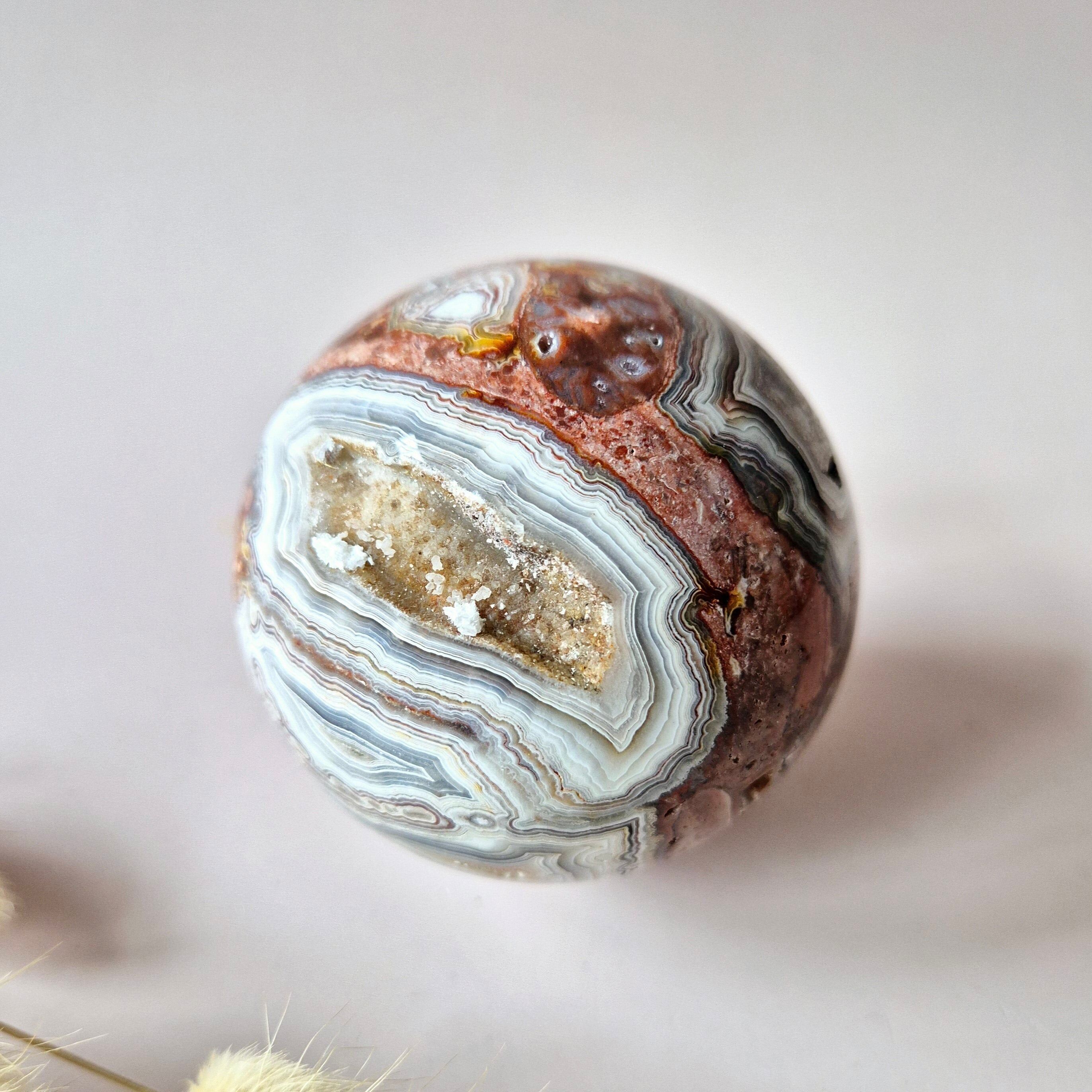 Boule de cristal Druzy Crazy Mexican Agate 70 mm (440 g) 2