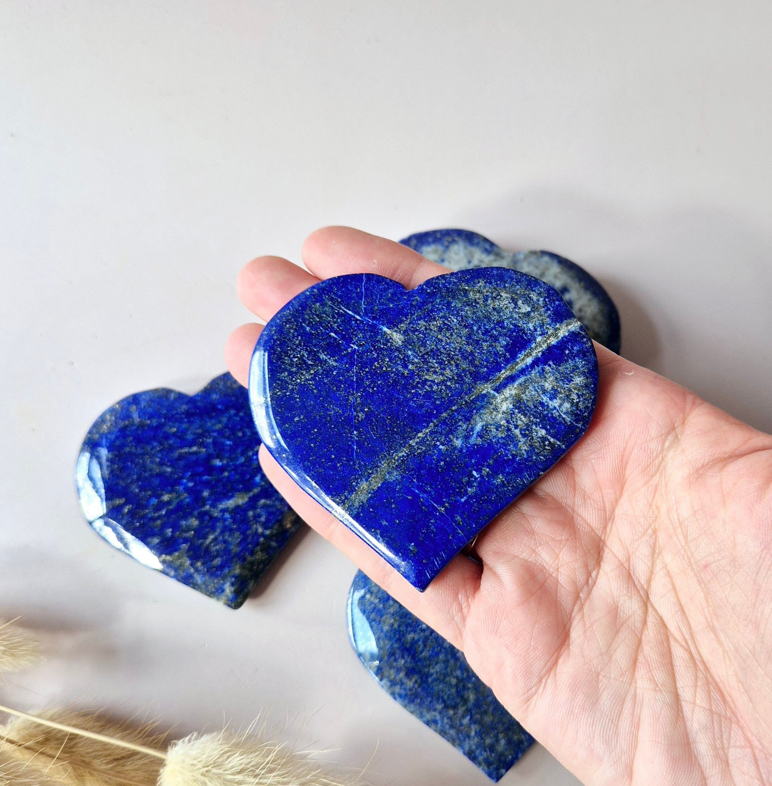Cuore di lapislazzuli 5-7 cm – Pietra della saggezza e dell'intuizione