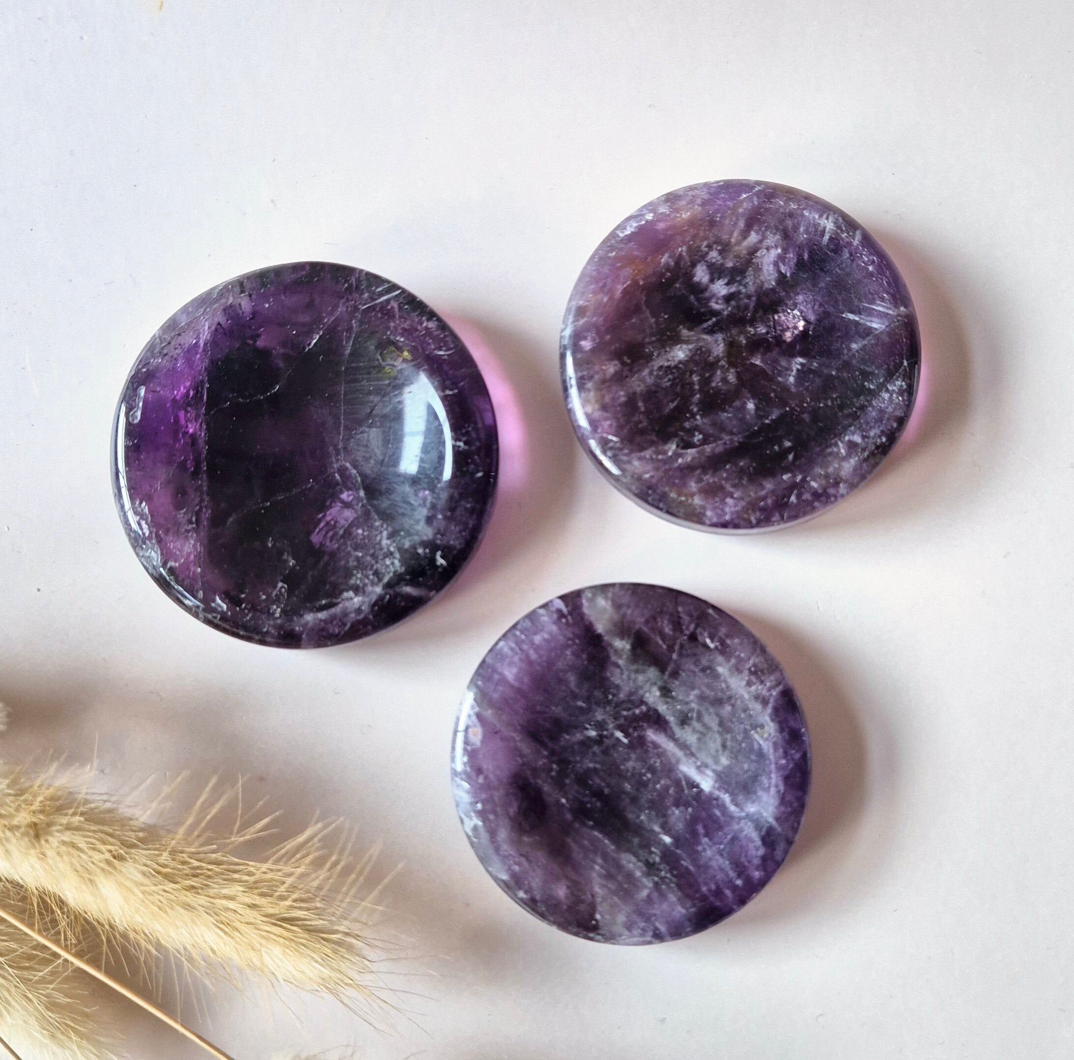 Ciotola con pietra preziosa di ametista (5-6 cm)