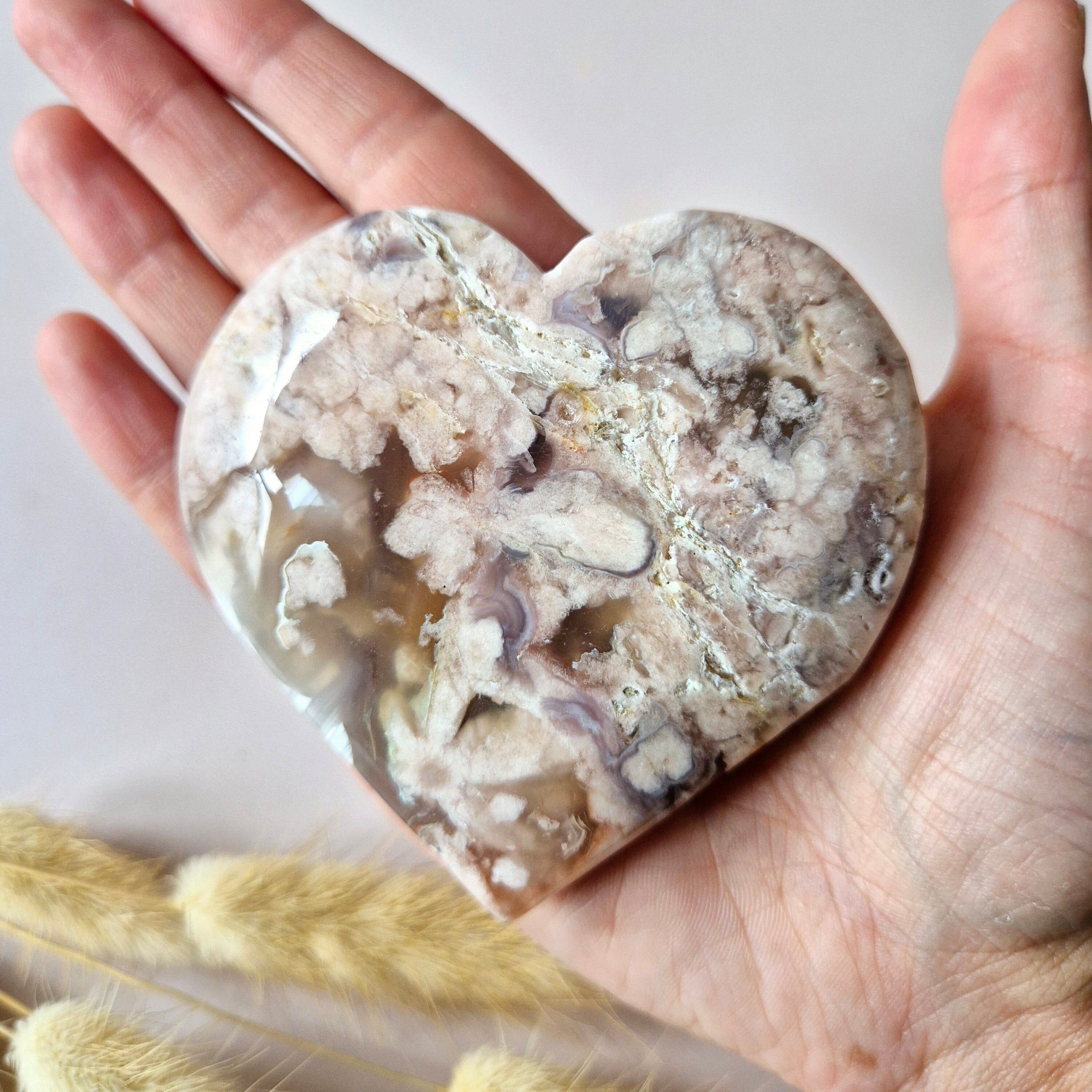 Cuore di ametista rosa Druzy Gemstone #14 8-10 cm (ametista rosa)