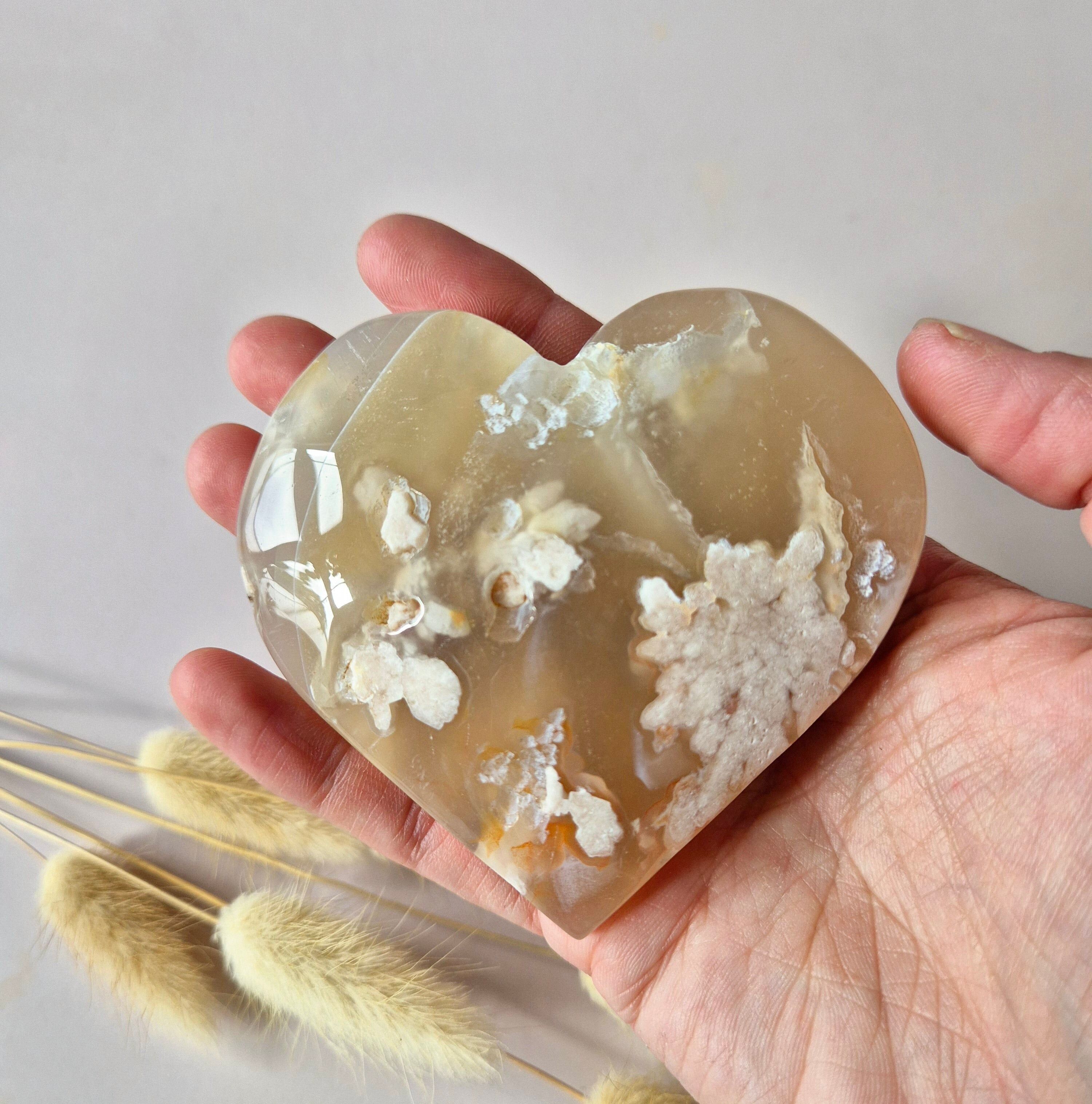 Cuore di ametista rosa Druzy Gemstone #12 8-10 cm (ametista rosa)