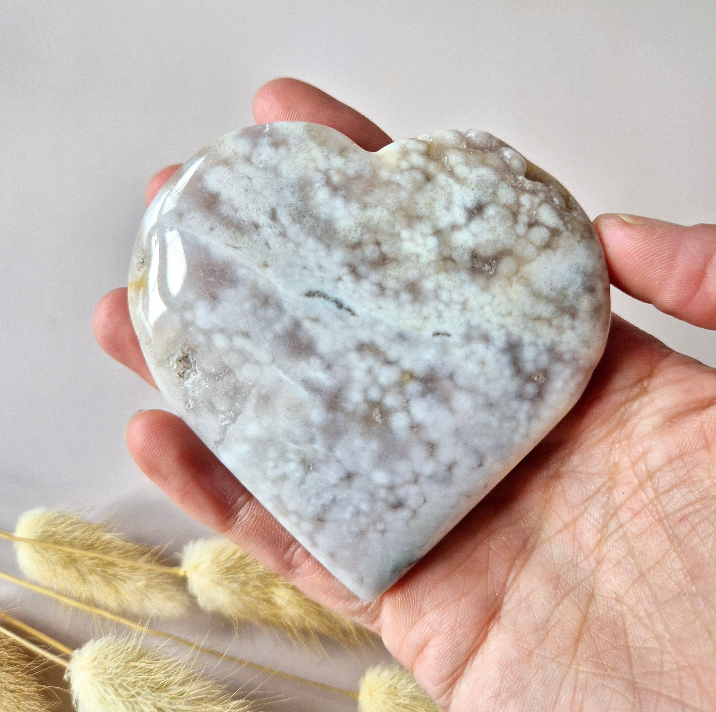 Cuore di ametista rosa Druzy Gemstone #11 8-10 cm (ametista rosa)