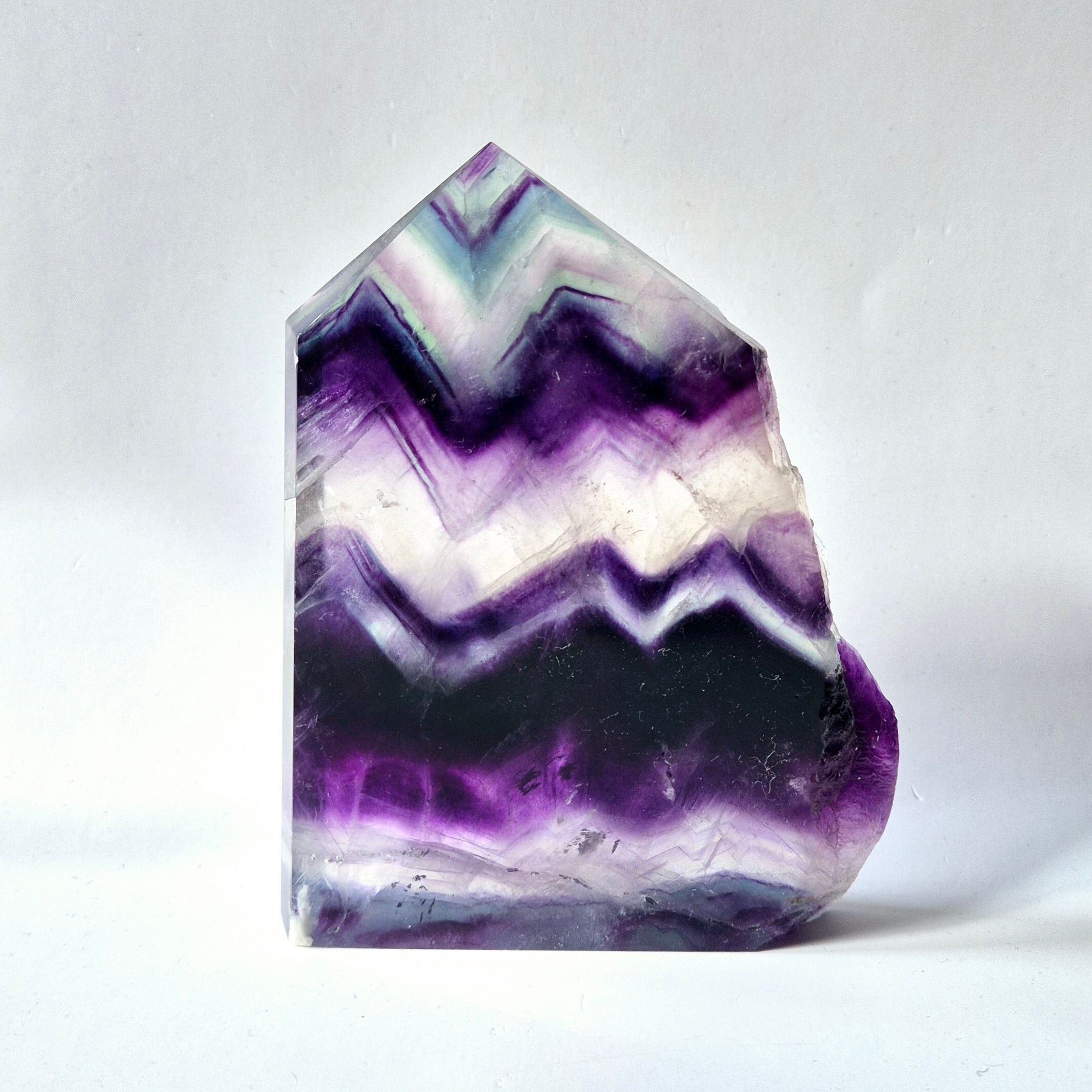 Sculpture en fluorite bonbon à bord rugueux #11 - 500g