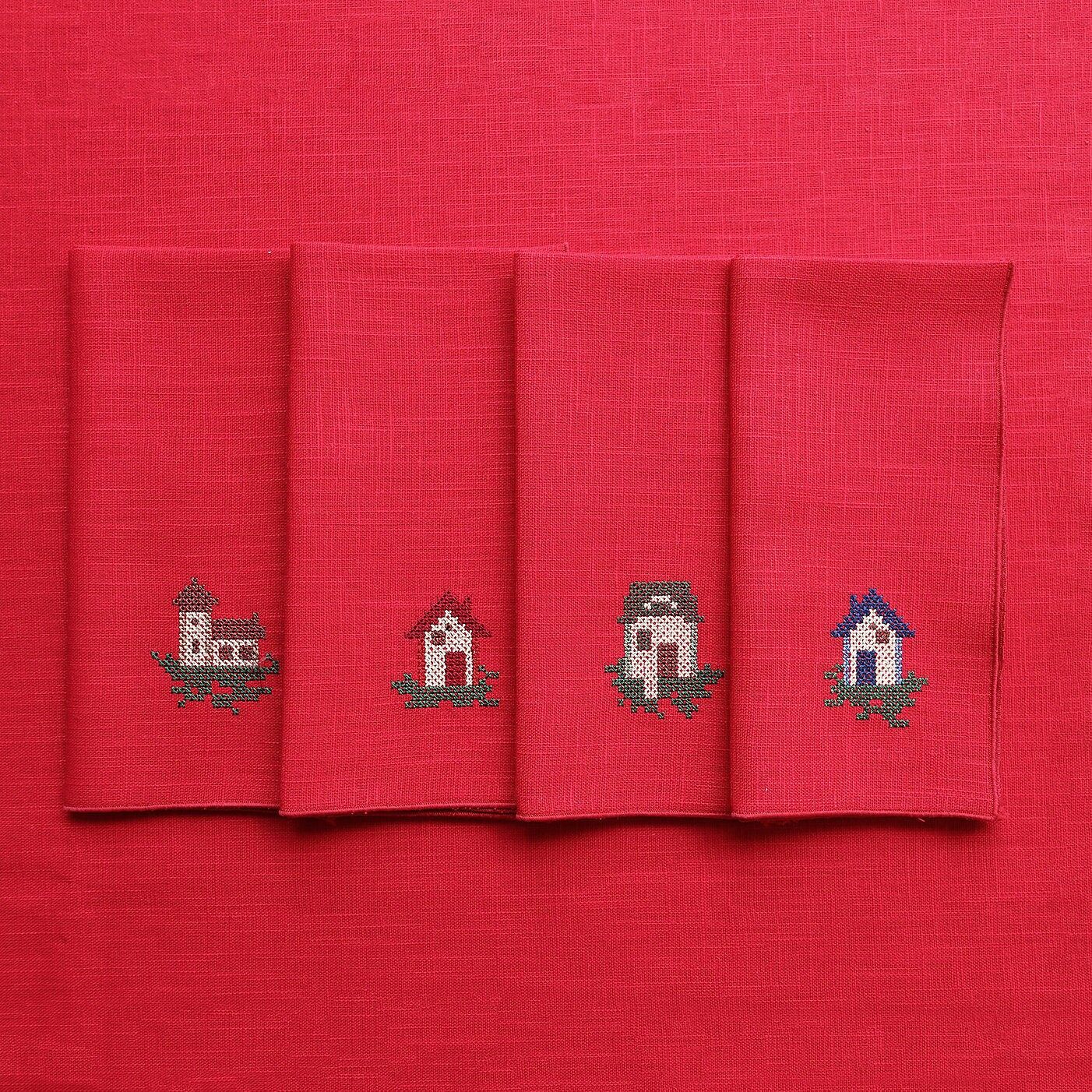 Pure linen napkin HOUSES