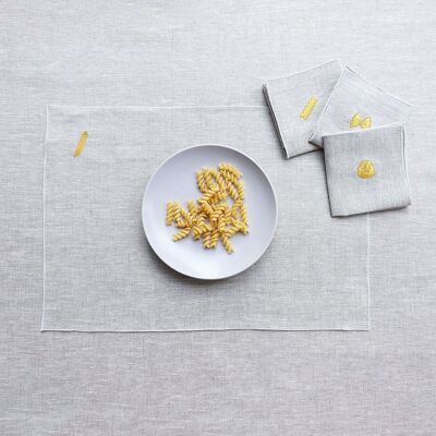PASTA pure linen placemat