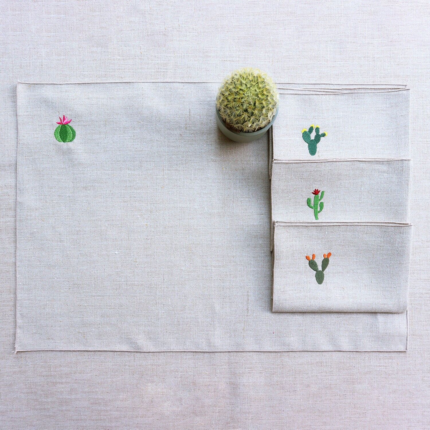 CACTUS pure linen placemat