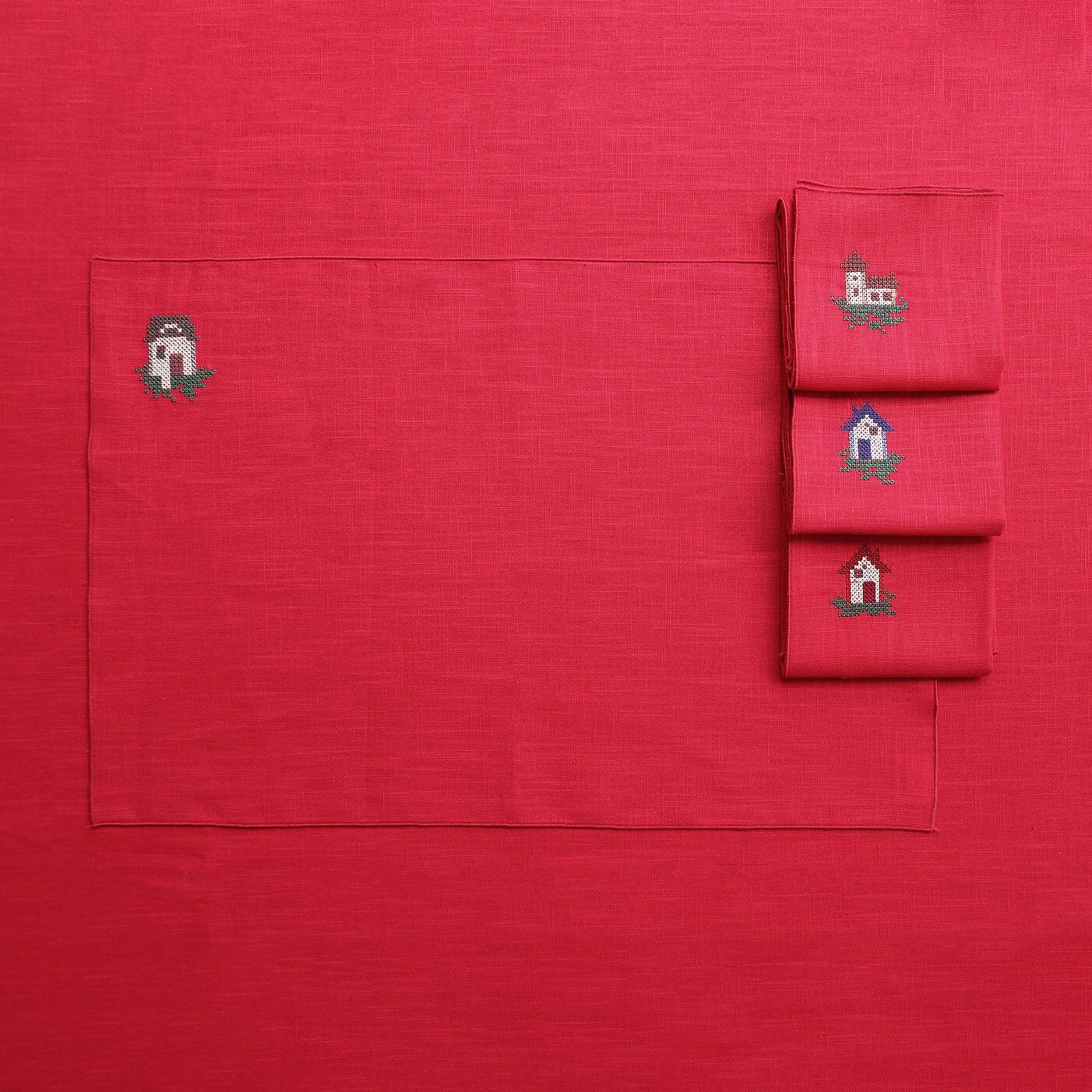 Pure linen placemat HOUSES