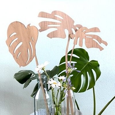 Plateau en bois Monstera version B