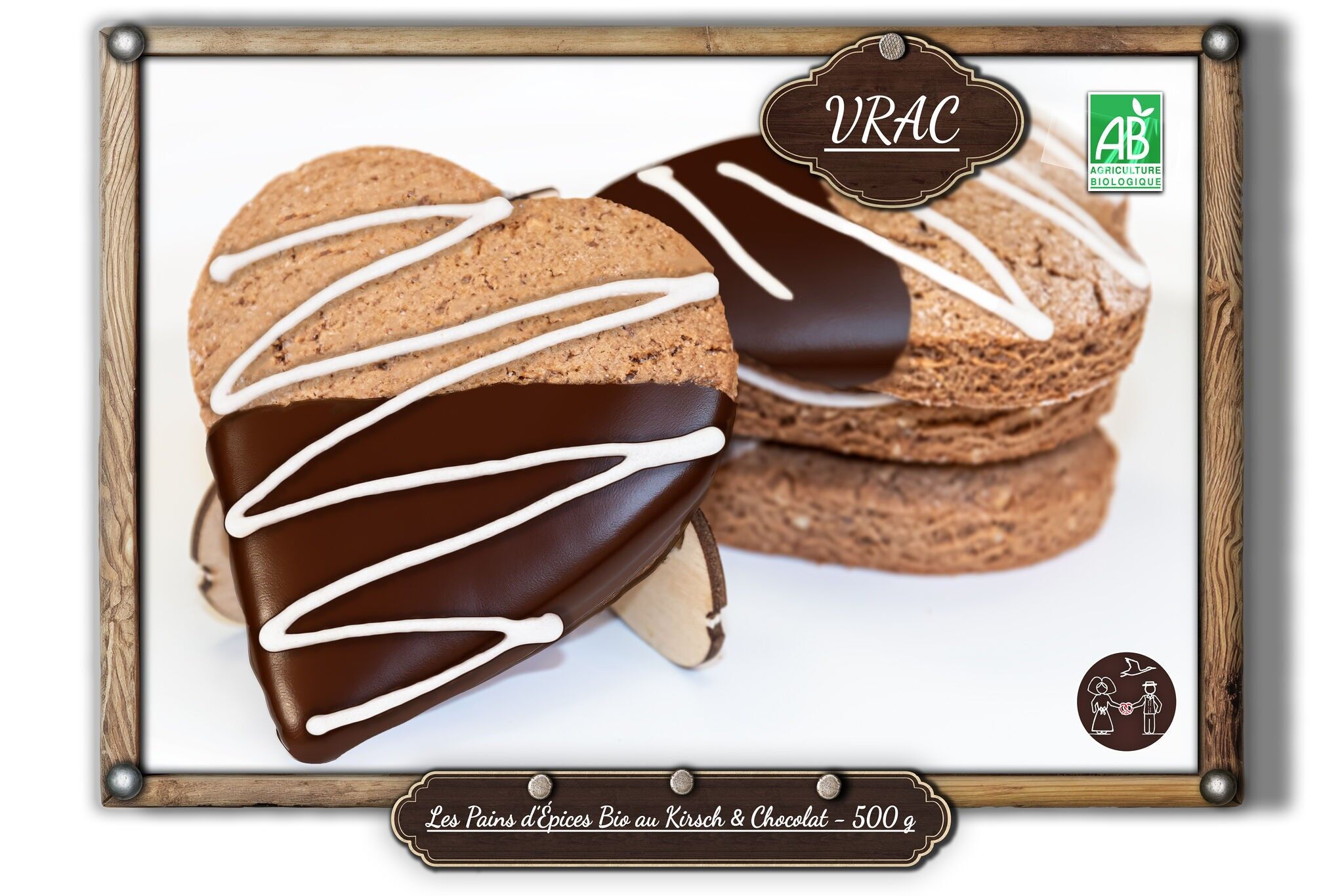 Bio-Lebkuchen mit Kirsch & Schokolade - 500 g (BULK)