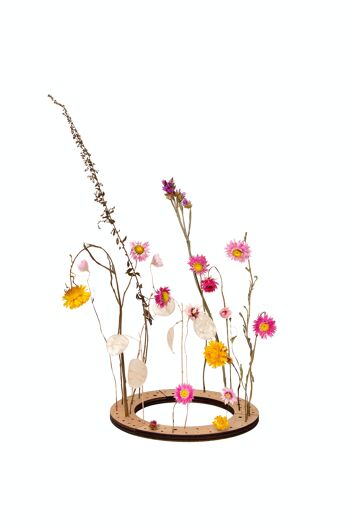 vase à fleurs séchées rond/guirlande 1
