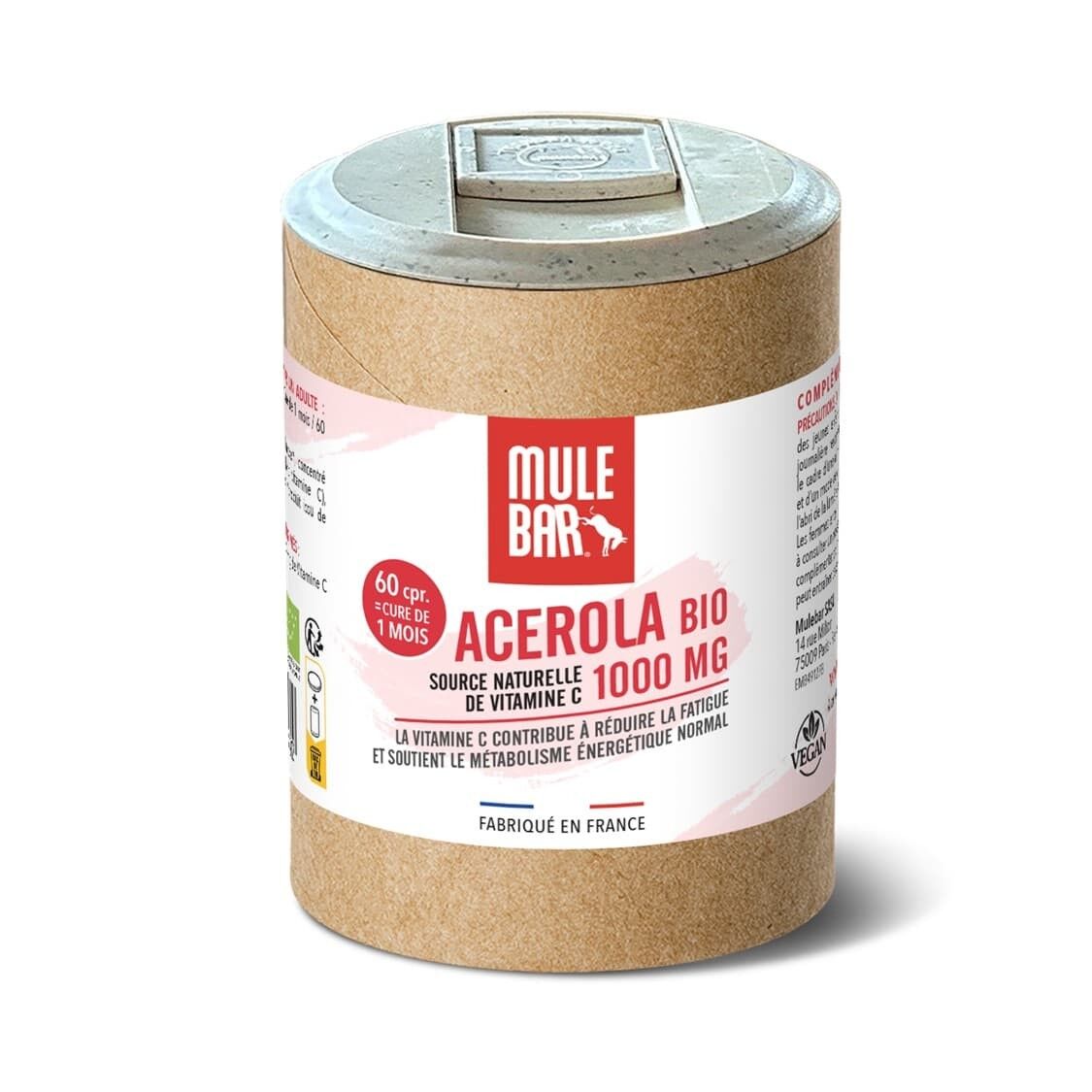 Acerola 1000mg vitamin C Mulebar