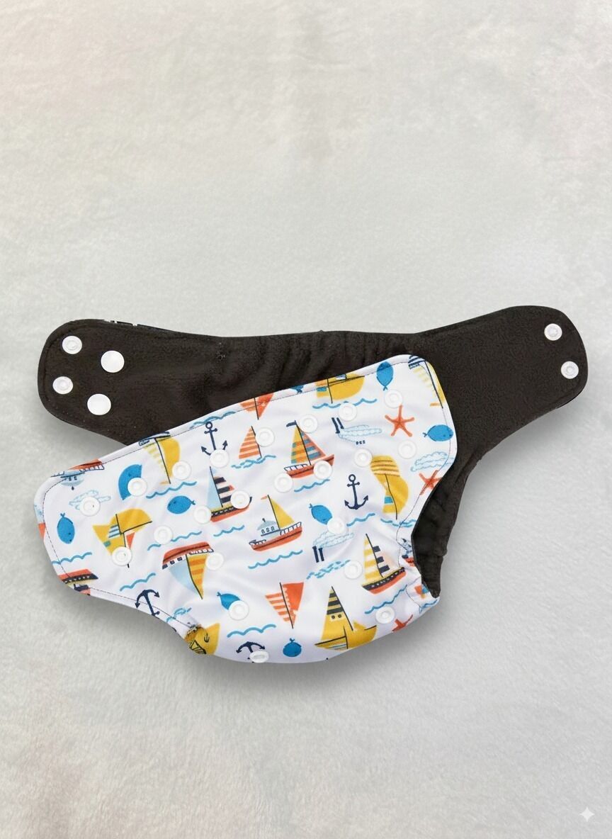 Kit Prueba pañales tela recién nacidos - Bambú carbonizado | adznadons