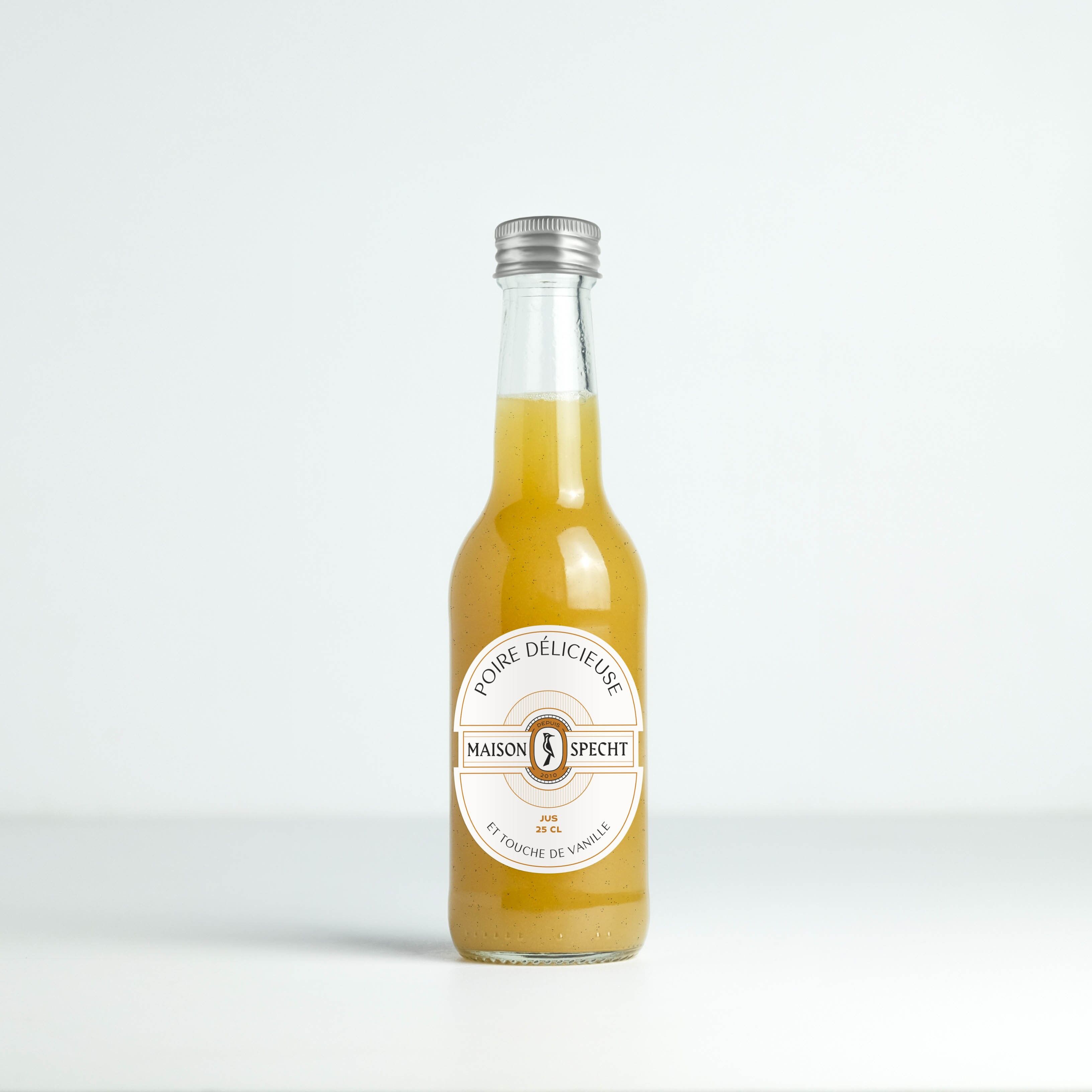 Delicious Pear Juice with a Touch of Vanilla - Organic - 250ml format