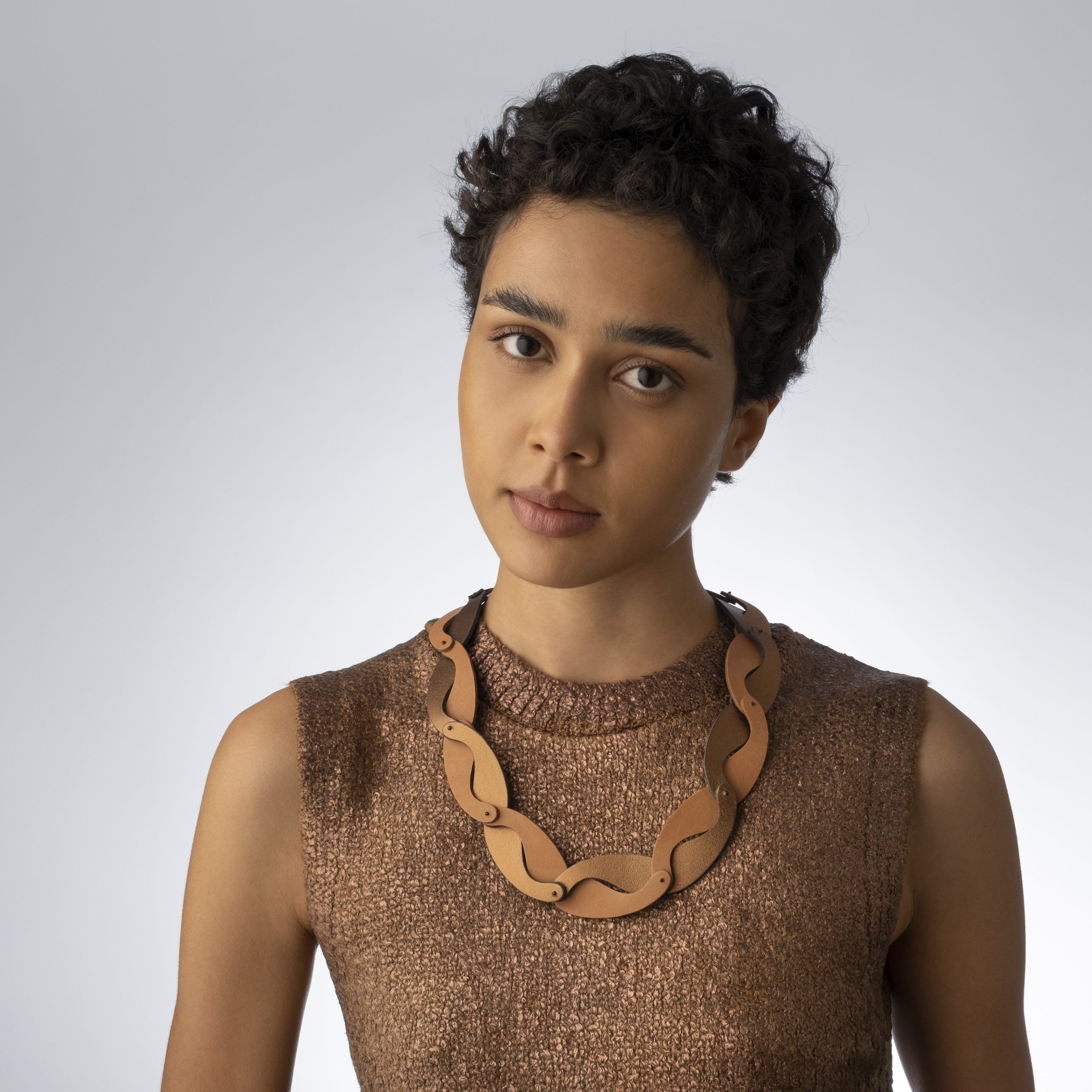 Collana in pelle Yin Yang