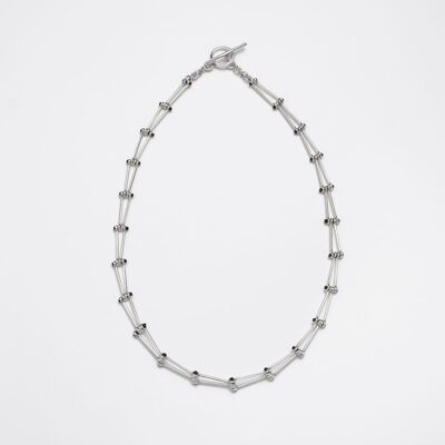 Collier en métal à chaîne triangulaire