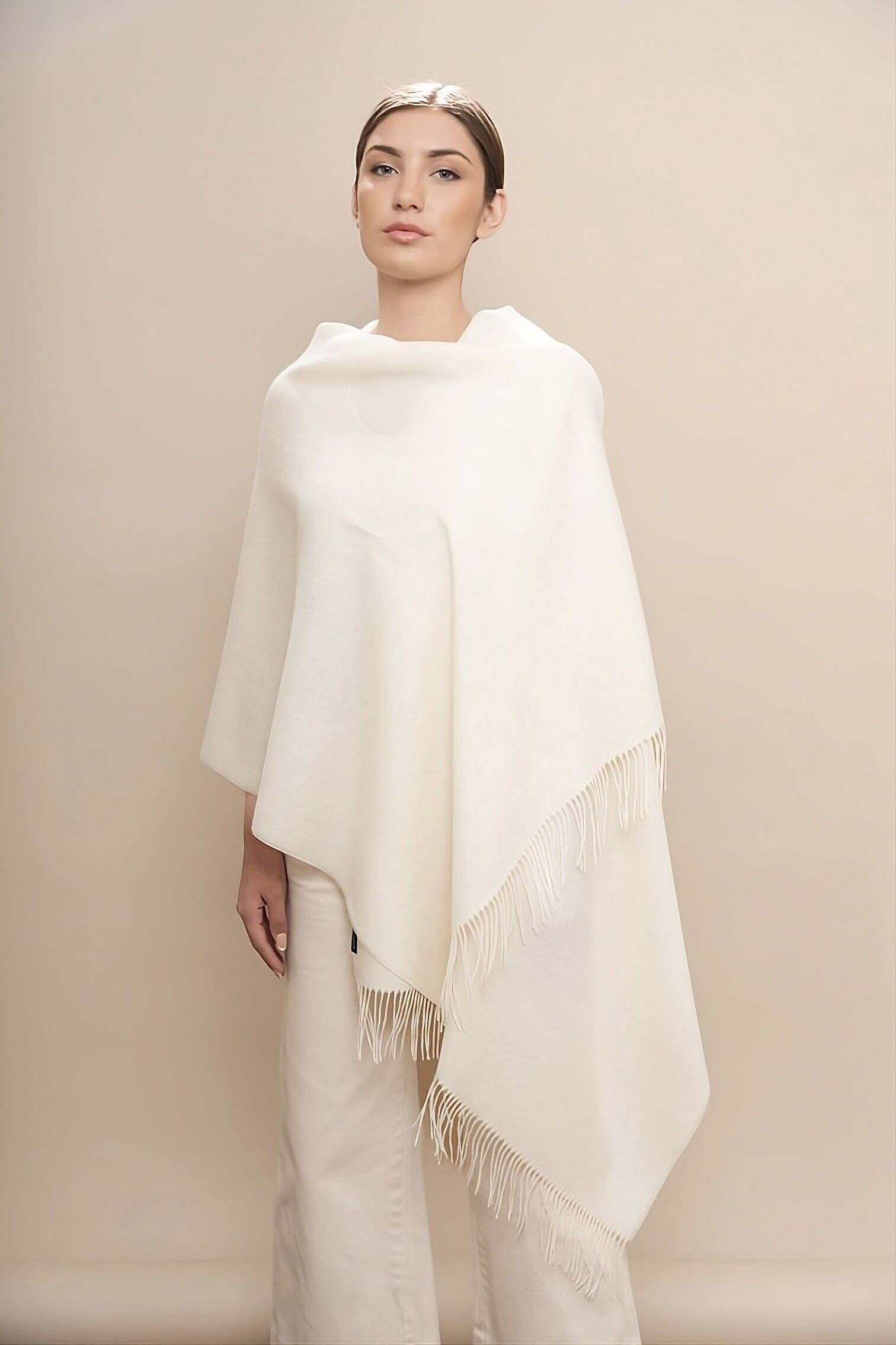 Estola de alpaca en colores naturales - 100% baby alpaca