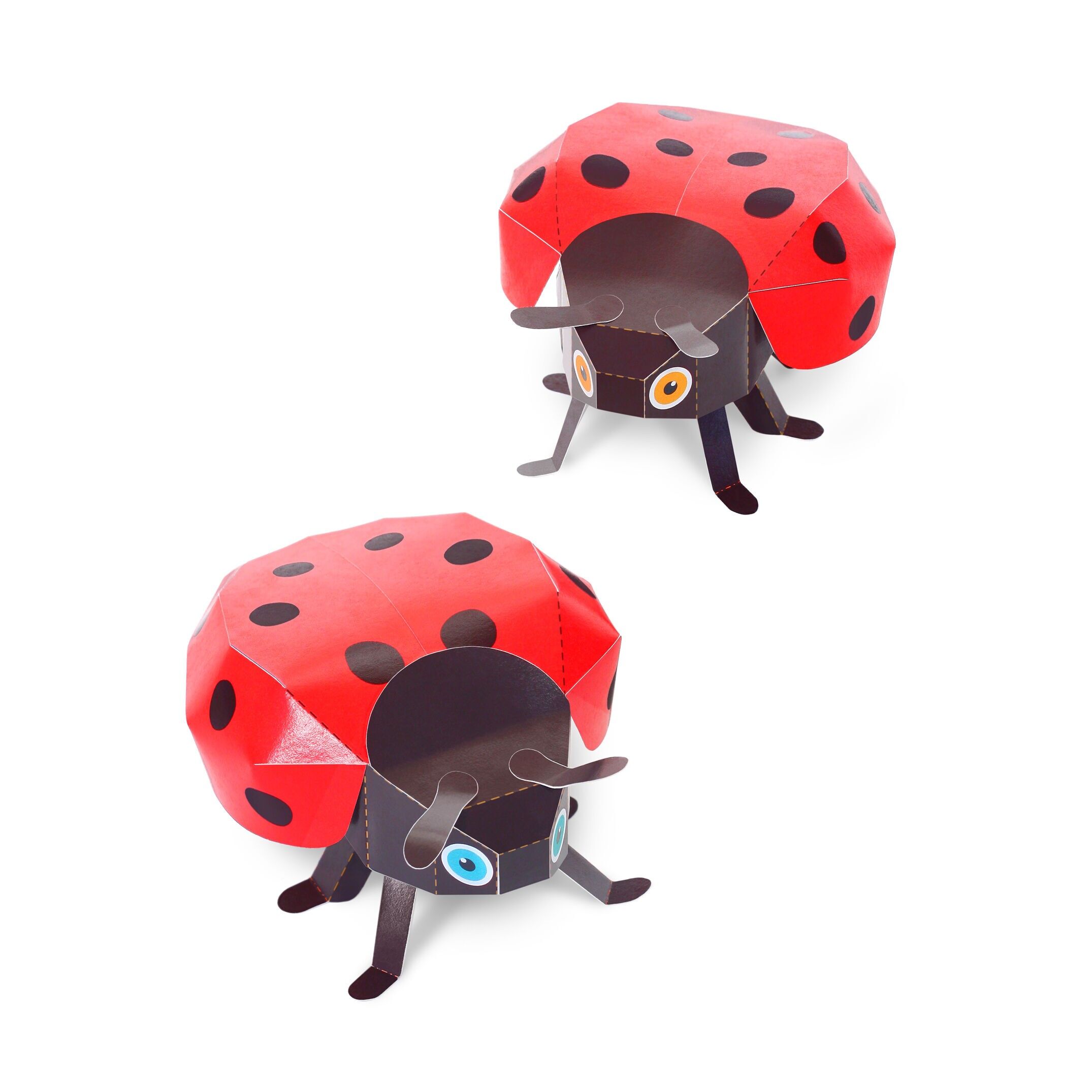 Marienkäfer-Papierspielzeug - DIY-Bastelset