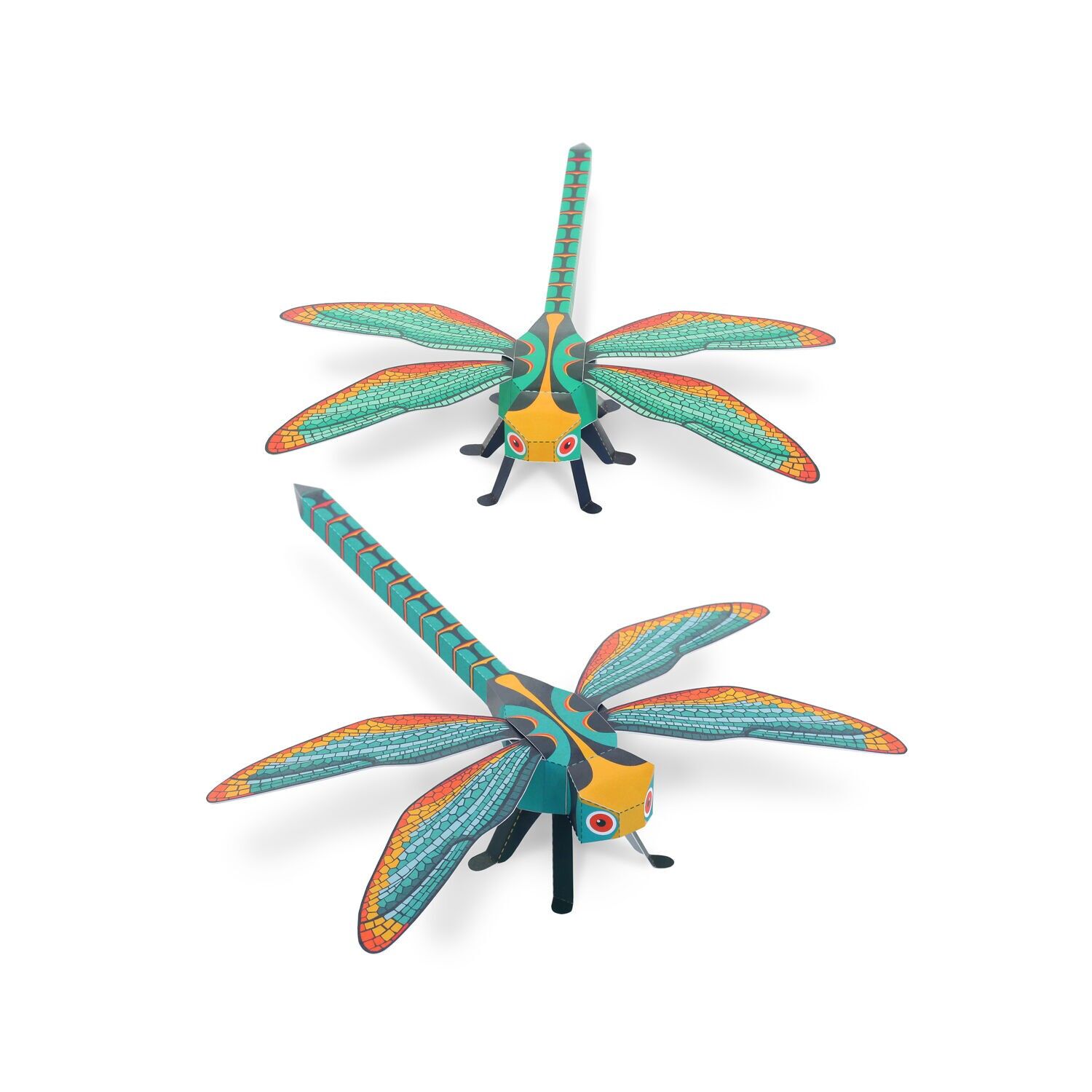 Libellen Papierspielzeug - DIY Bastelset
