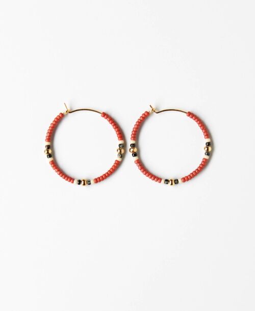 Oorbellen • Meryl Hoops - Terra, goud