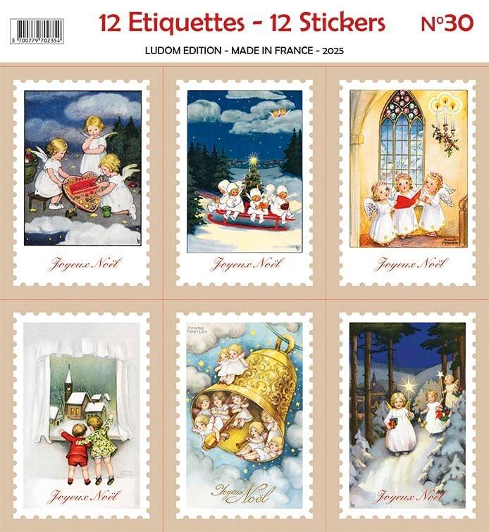 Etiquetas adhesivas navideñas