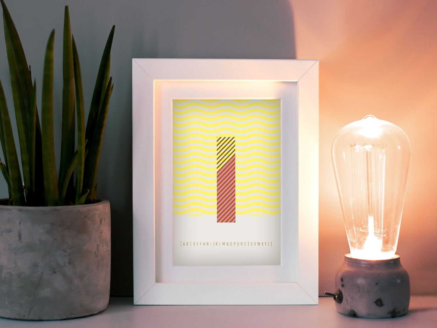 Postkarte - Initial I