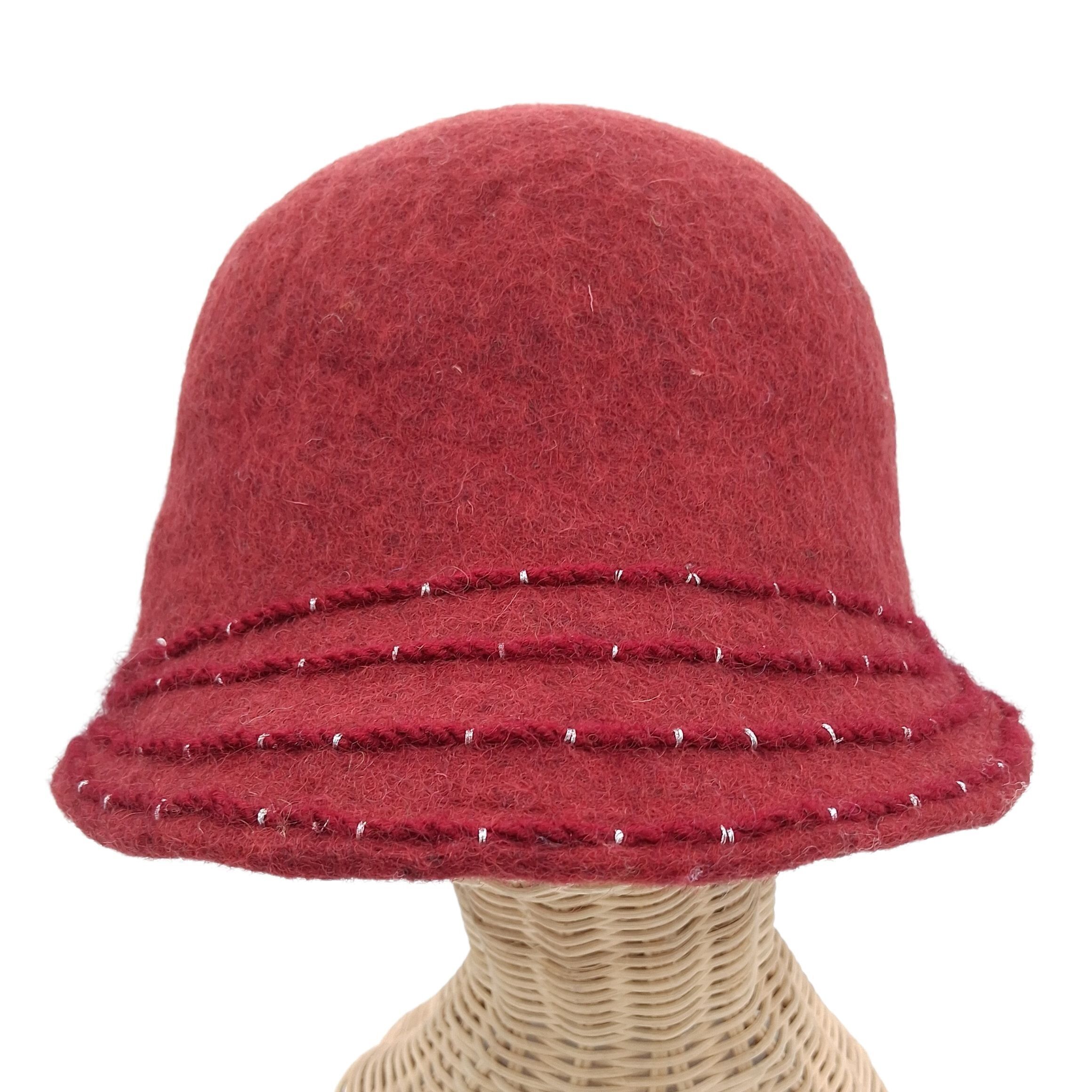 chapeau feutré à la main en pure laine de mouton