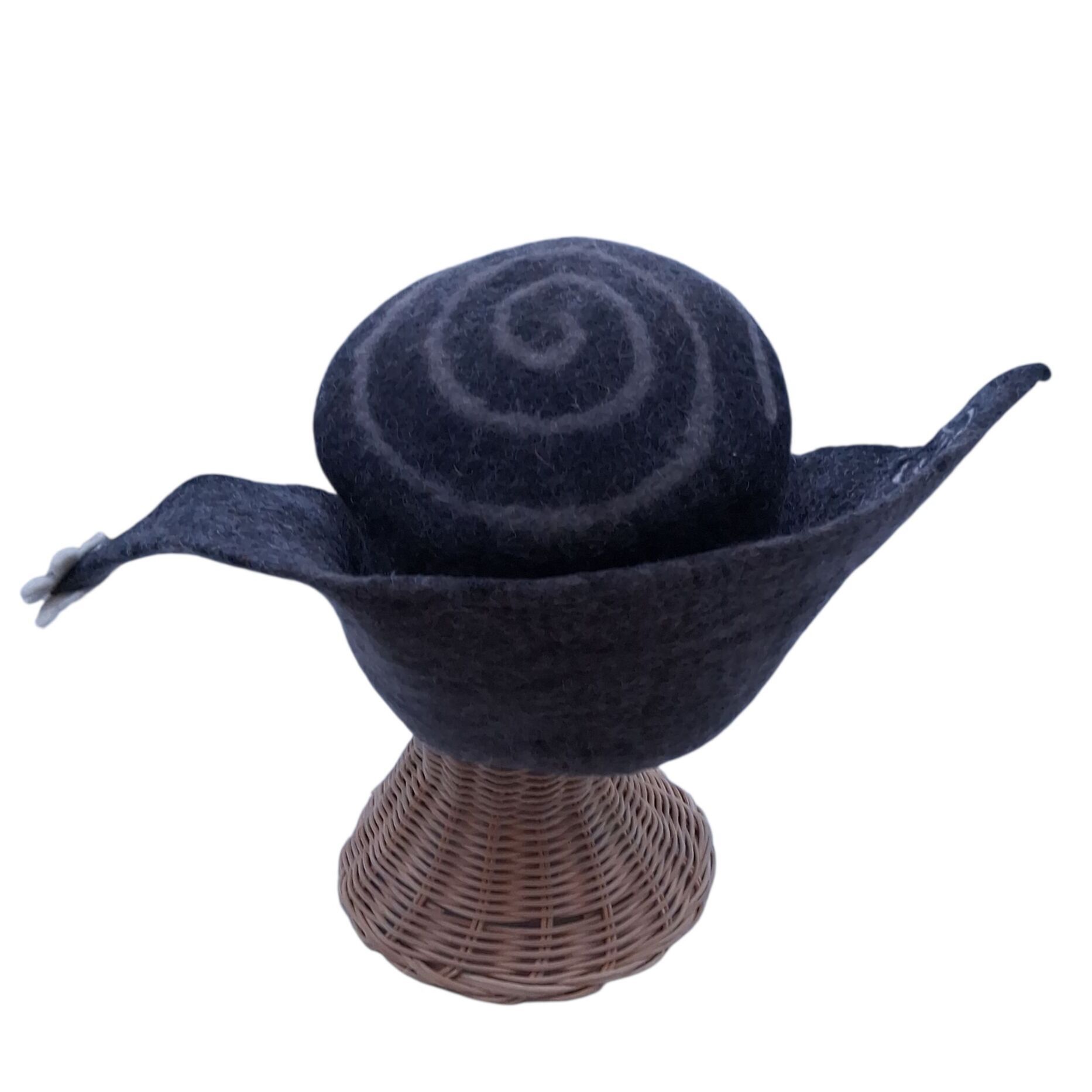 chapeau feutré à la main en pure laine de mouton