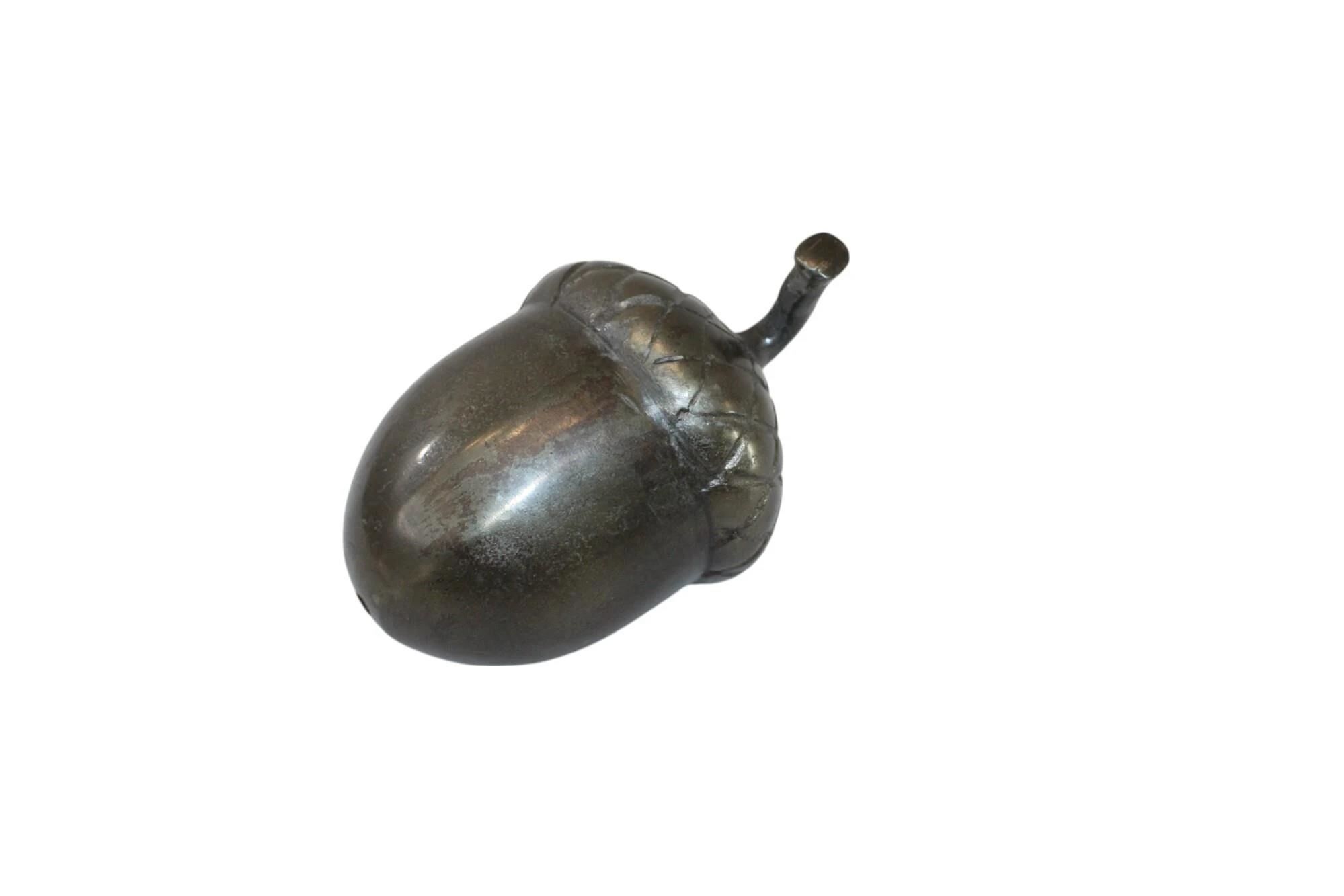 Dekoration Eichel - Größe XL - Schwarzer Rauch