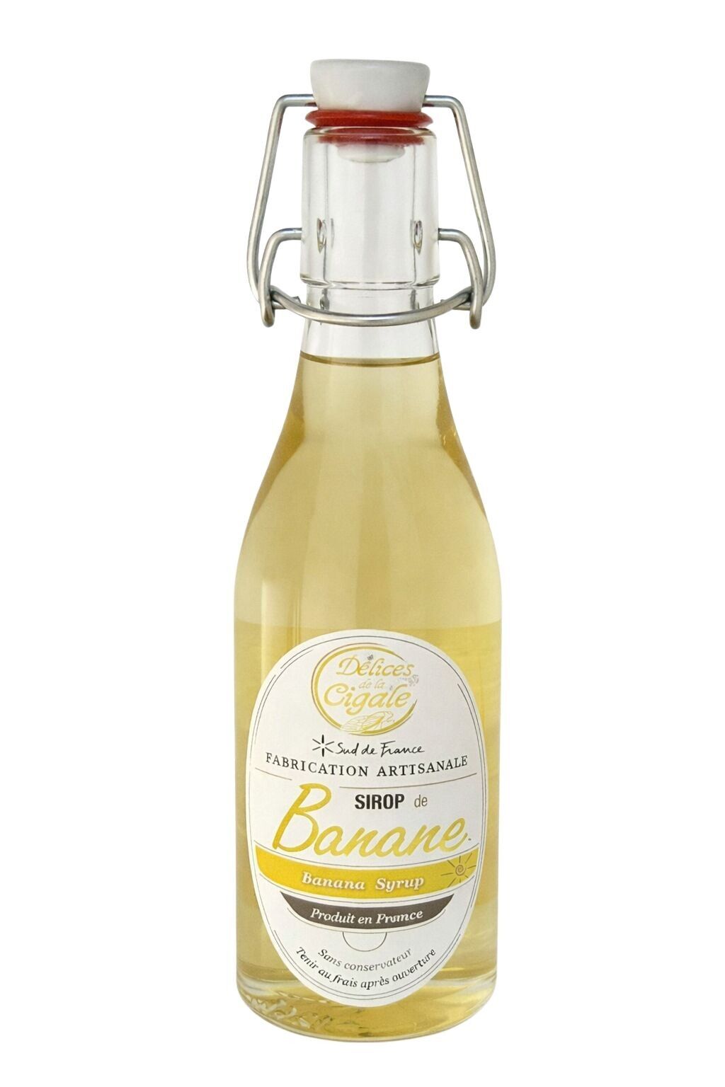 Artisanal Banana Syrup 25 cl - Made in the south of France