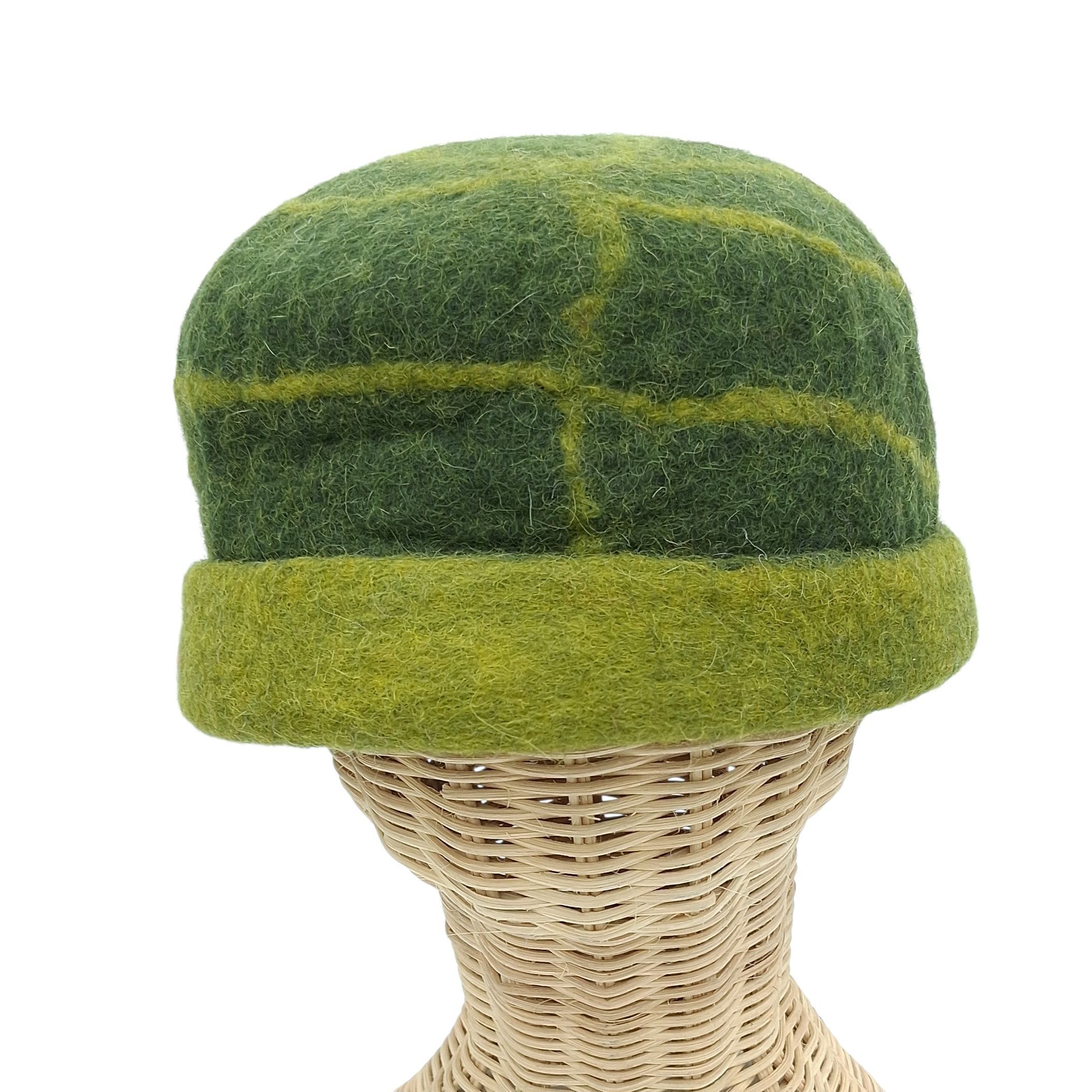 chapeau feutré à la main en pure laine de mouton