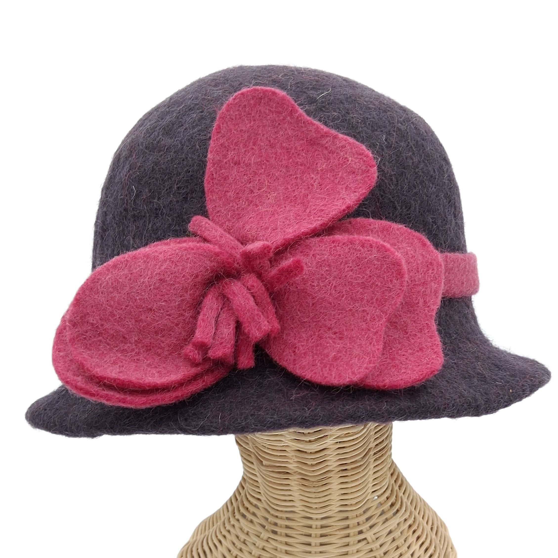 chapeau feutré à la main en pure laine de mouton