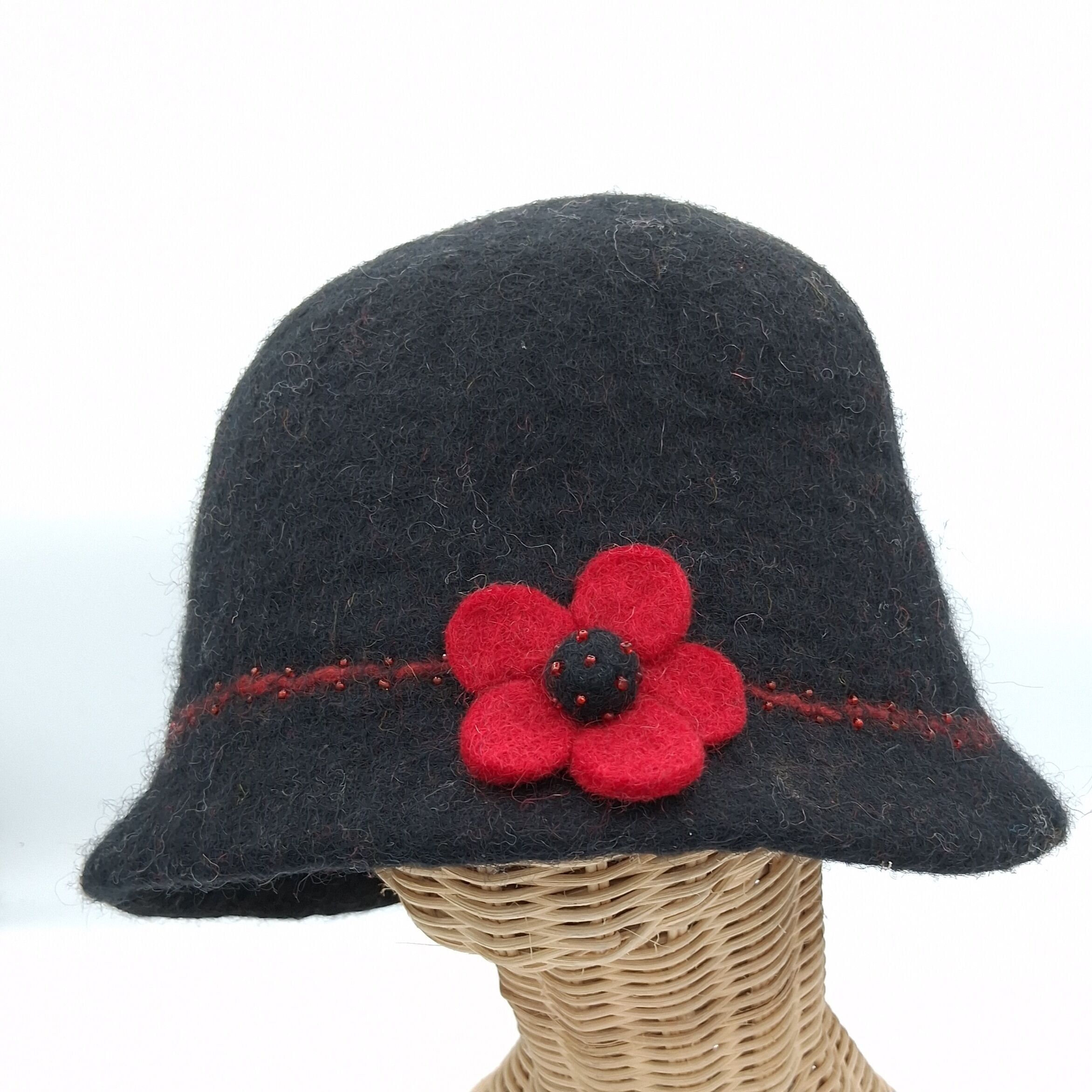 chapeau feutré à la main en pure laine de mouton