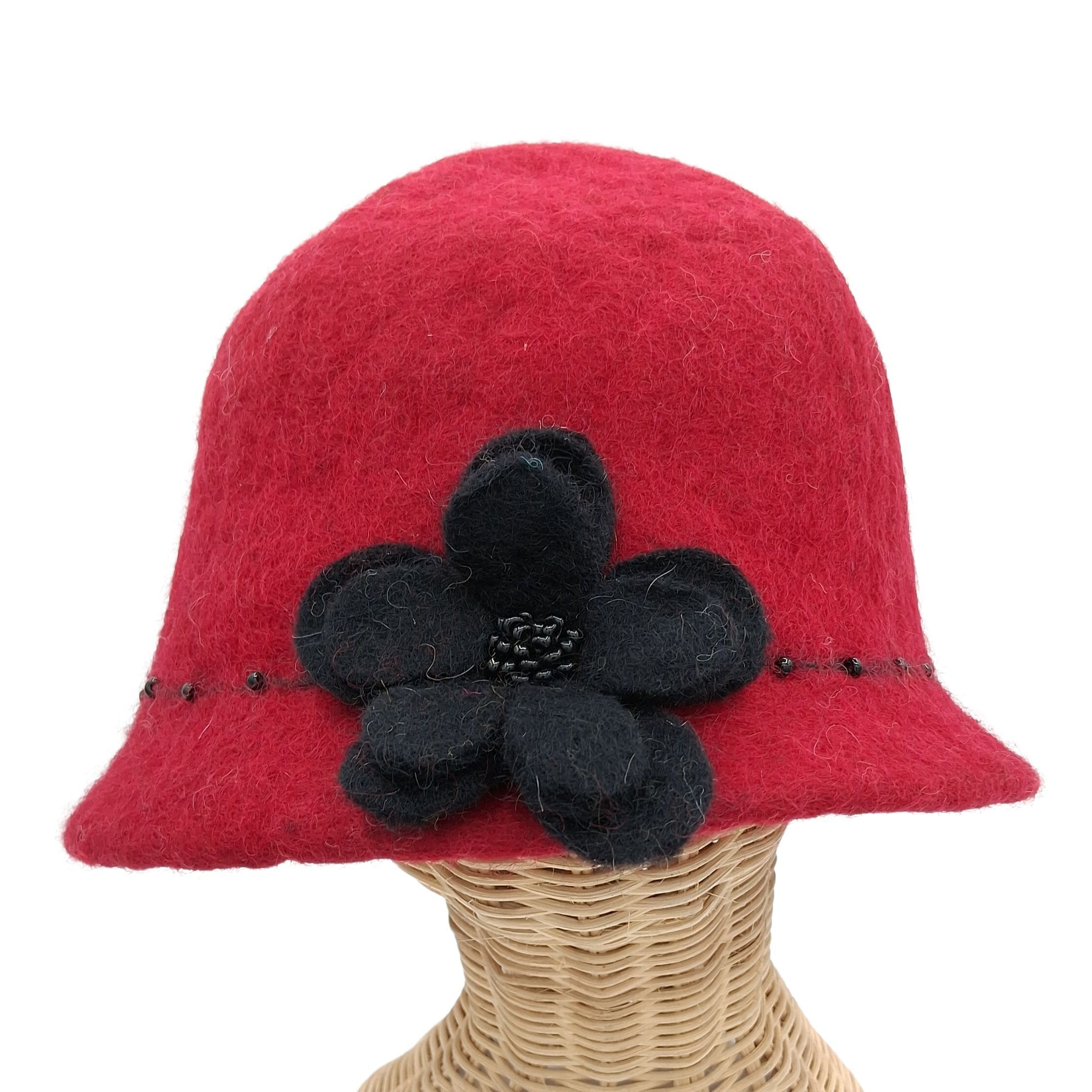 chapeau feutré à la main en pure laine de mouton