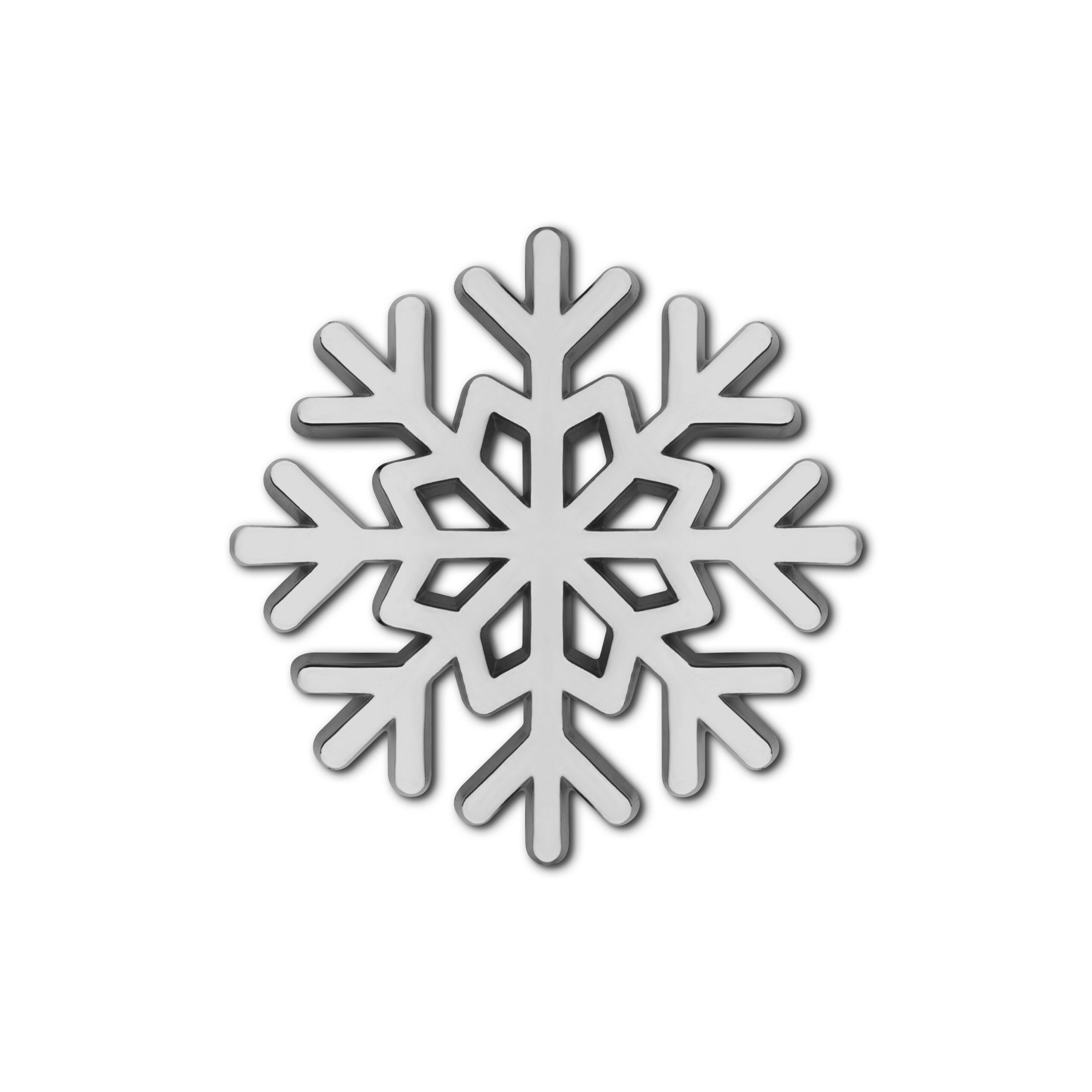 Broche en émail « Flocon de neige »