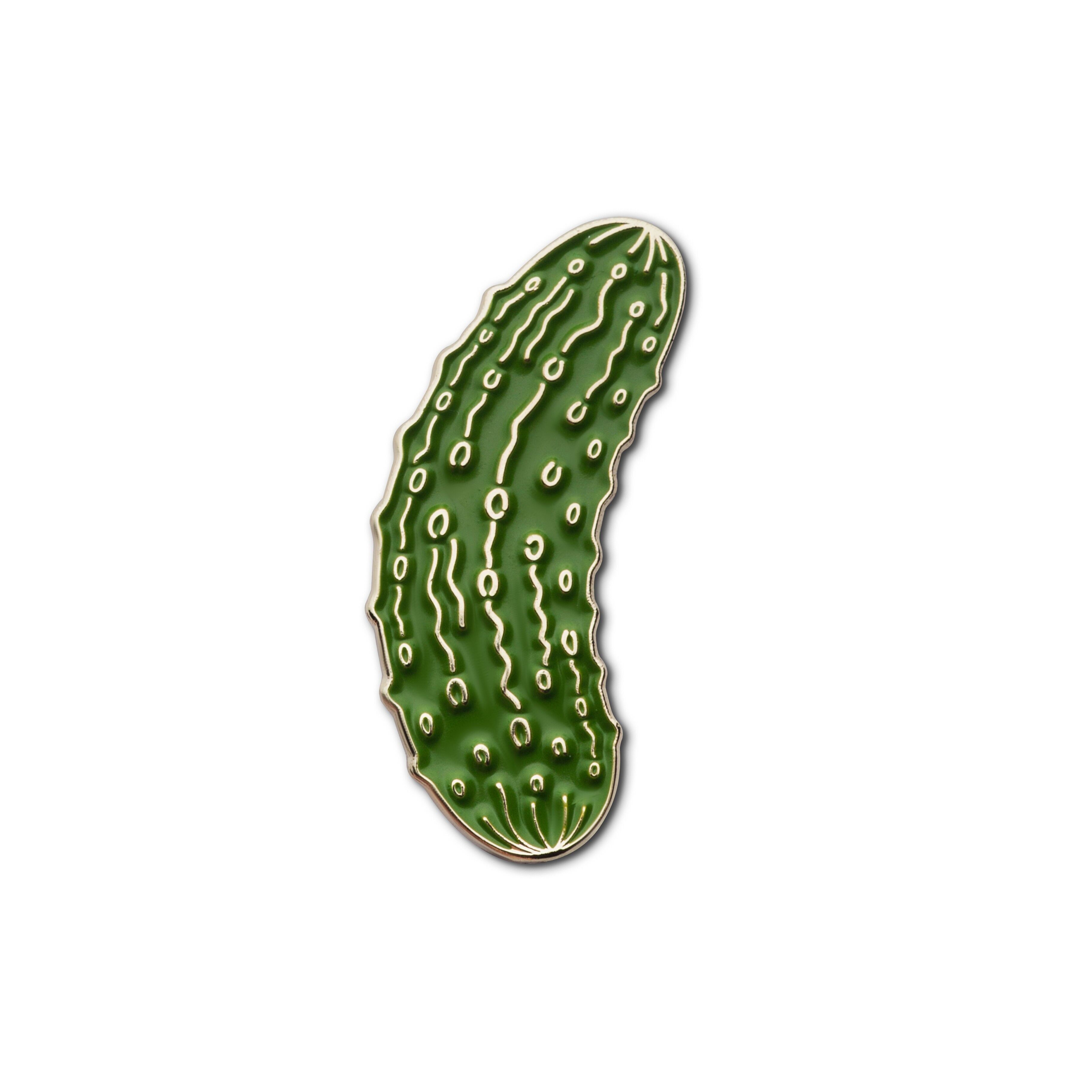 Broche en émail « Cornichon à l'aneth »